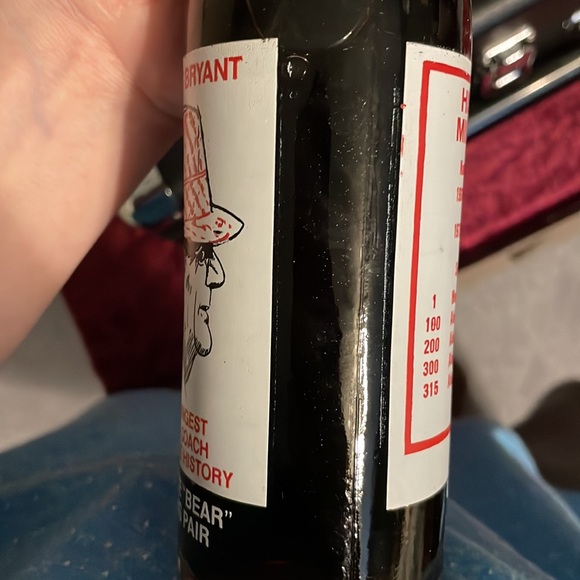 Paul Bear Bryant Coke Bottle - Picture 7 of 8